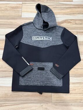Mystic Neoprene Black & Gray Hooded Sweater